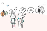 HAPPY Autumn Doodle vector, an Animal Illustration by MooBeer (Thumbnail 5 of 8)