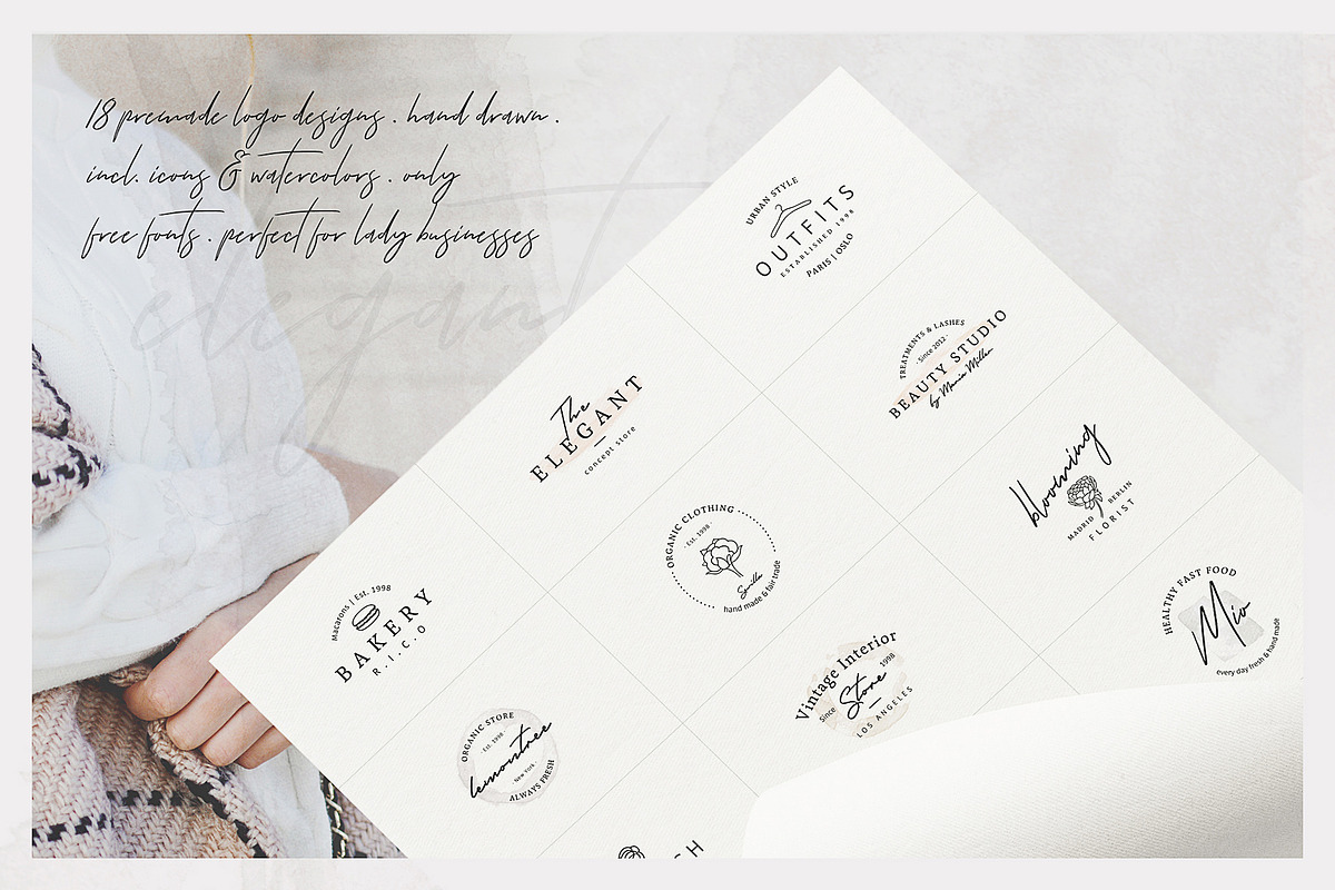 So Female Branding Kit +Watercolours, a Branding & Logo Template by ...