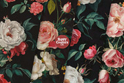 Rosey Elegance Digital Papers, a Pattern Graphic by Happy Creators Co. (Thumbnail 3 of 8)