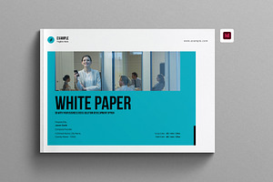 White Paper Template Landscape, a Brochure Template by Work-Envance