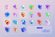 GEO/3D 220+ Colorful illustrations, an Object Graphic by assetpro.design (Thumbnail 16 of 17)
