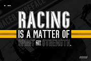 Racer, a Sans Serif Font by Foundry73 (Thumbnail 6 of 8)