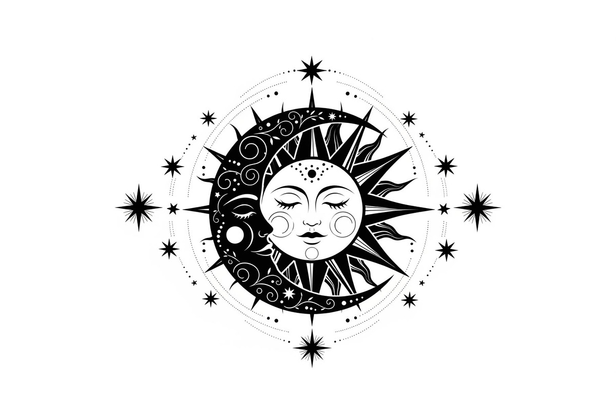 Sun Moon Celestial Mandala Bundle, an Illustration by Gaye Art (Photo 31 of 31)