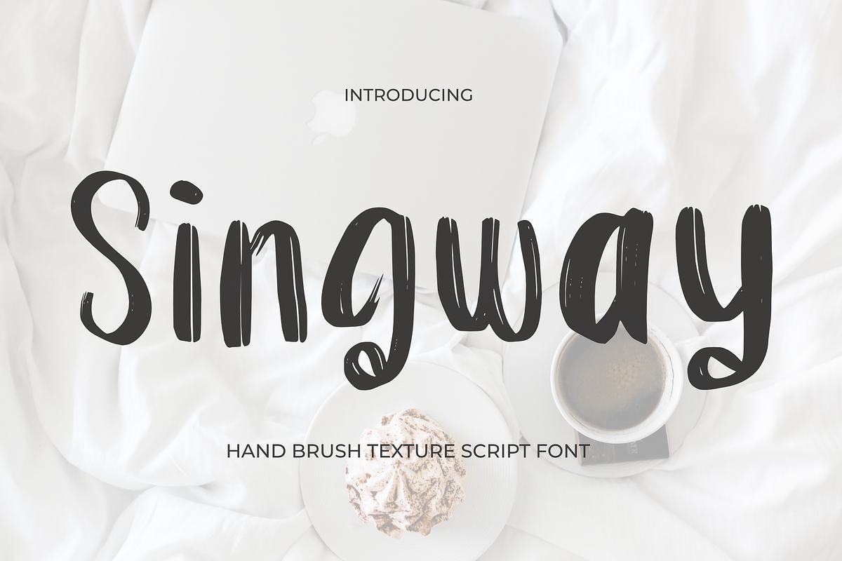 SINGWAY, a Script Font by cocodesign (Photo 1 of 6)