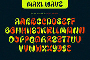 Maxi Wave - Display Font, a Handwritten Font by Alpaprana (Thumbnail 8 of 11)