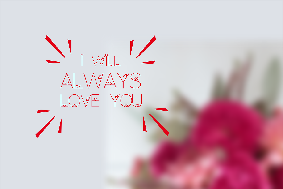 Lhove Font preview 2