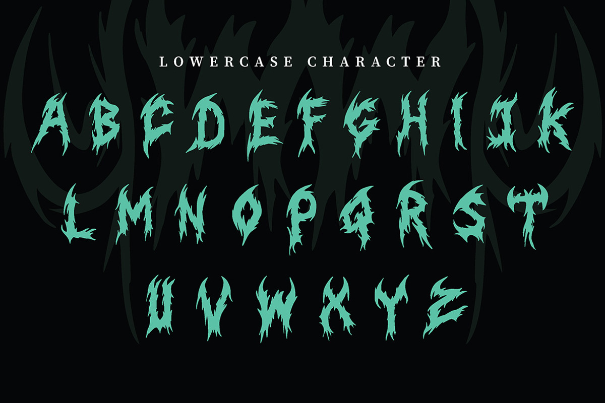 Xhorven - Death Metal Typeface, a Blackletter Font by Eltypesstudio (Photo 7 of 12)