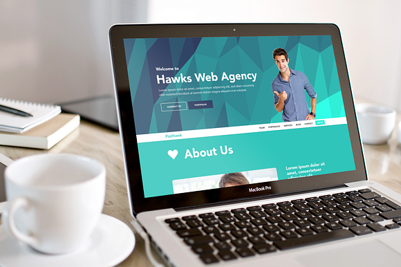 Hawks - 7 Flat PSD Templates preview 6
