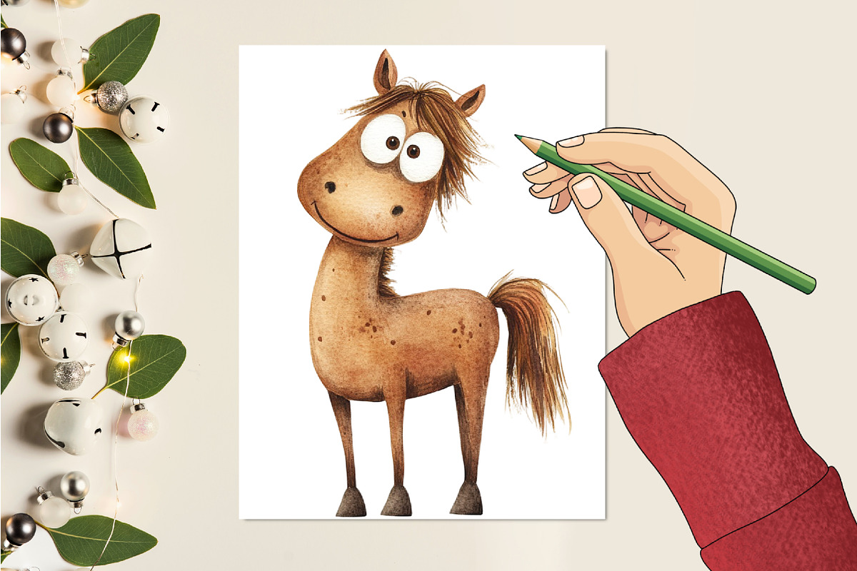 Quirky Farm Animals Clipart PNG, a Seasonal Illustration by CitraGraphics (Photo 4 of 4)