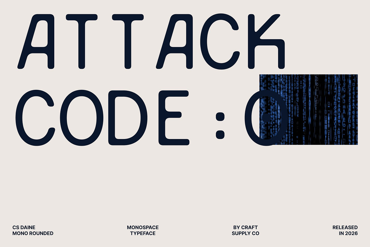 CS Daine Mono Rounded, a Sans Serif Font by Craft Supply Co. (Photo 7 of 8)