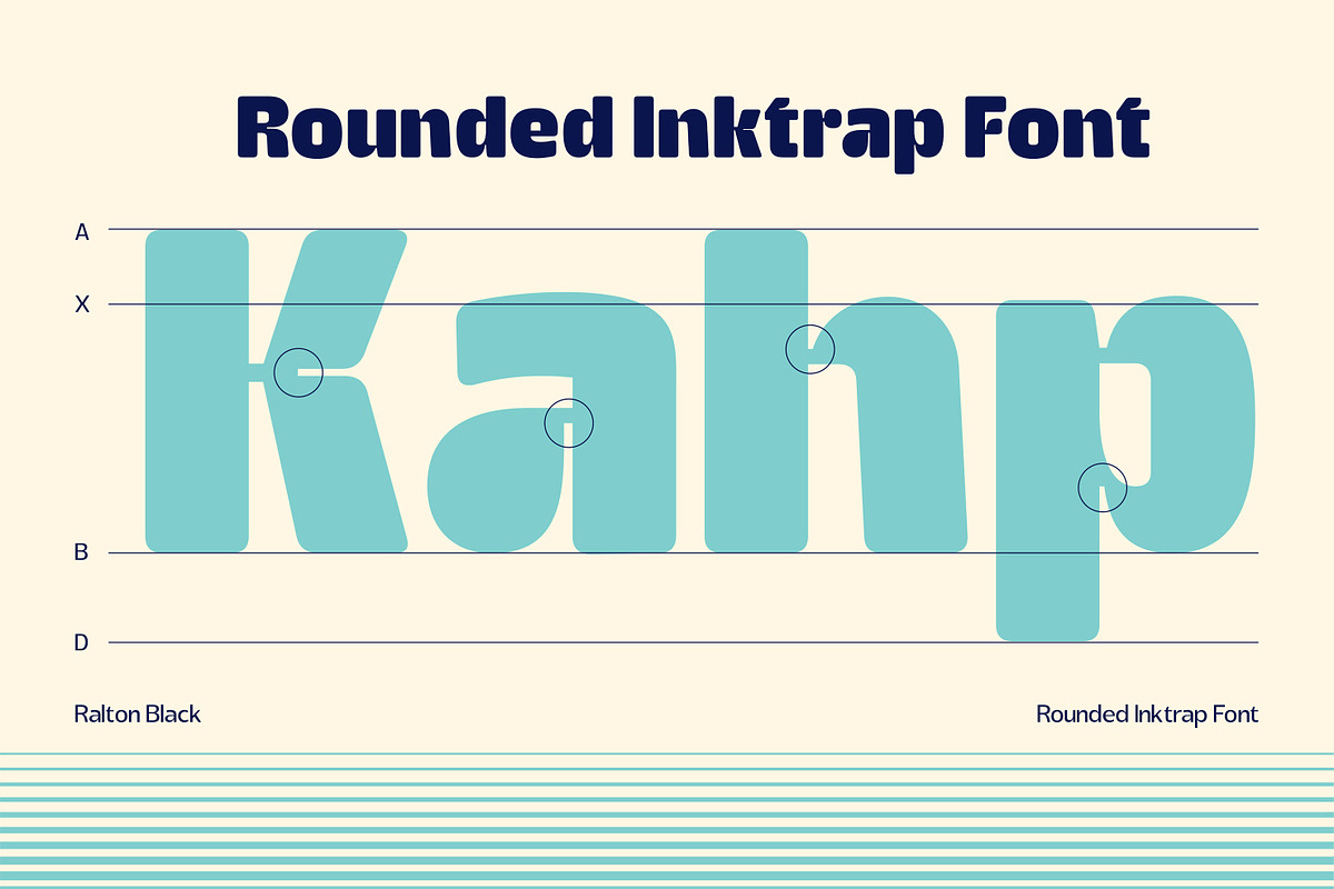Ralton - Rounded Inktrap Font, a Sans Serif Font by Graptail (Photo 2 of 14)