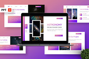 Astronomy - Outer Space Powerpoint, a Presentation Template by Deepslide Studio (Thumbnail 1 of 6)