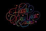 Happy New Year Lettering Graphics, an Illustration by Davihero (Thumbnail 11 of 12)