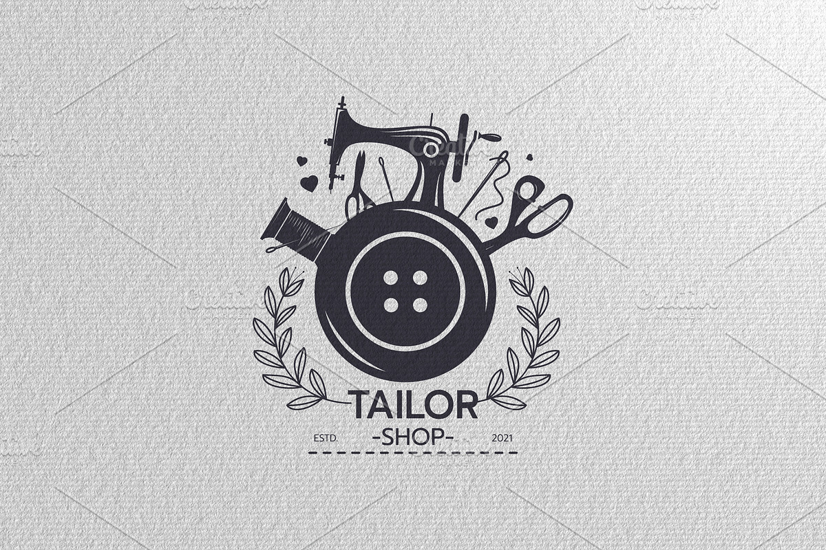 Sewing logo of label vector, a Branding & Logo Template by essense