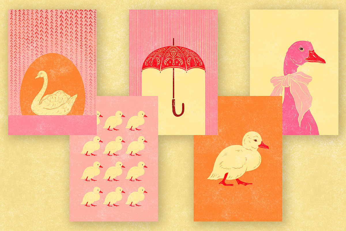 PINK SPRING dopamine Posters Set, a Poster Template by Garden in frame (Photo 4 of 10)