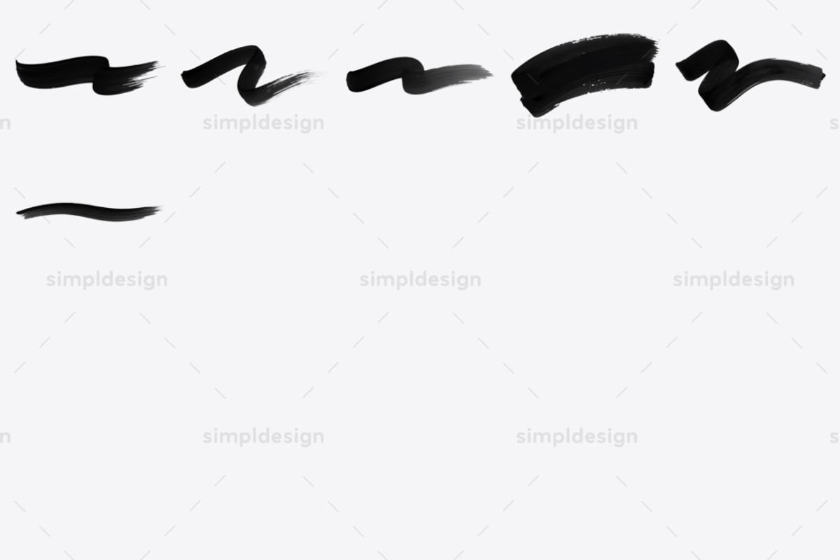 Painterly Gouache Photoshop Brushes, a Brush Add-On by SimplDesign (Photo 3 of 3)