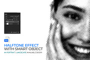 Halftone Photo Effect Photoshop PSD, a Layer Style Add-On by bnrcreativelab (Thumbnail 1 of 4)