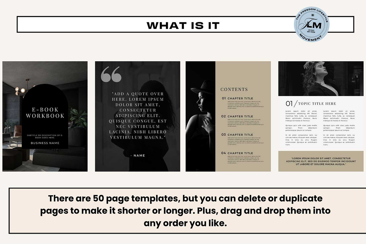 Ebook - Noir Luxe, a Social Media Template by Freedom Business Shop (Photo 3 of 10)