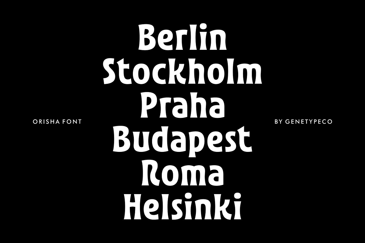 Orisha Funky Bold Font, a Sans Serif Font by Genetype (Photo 3 of 8)