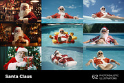 Santa Claus. 62 images, a Holiday Photo by Handmadefont (Thumbnail 10 of 15)