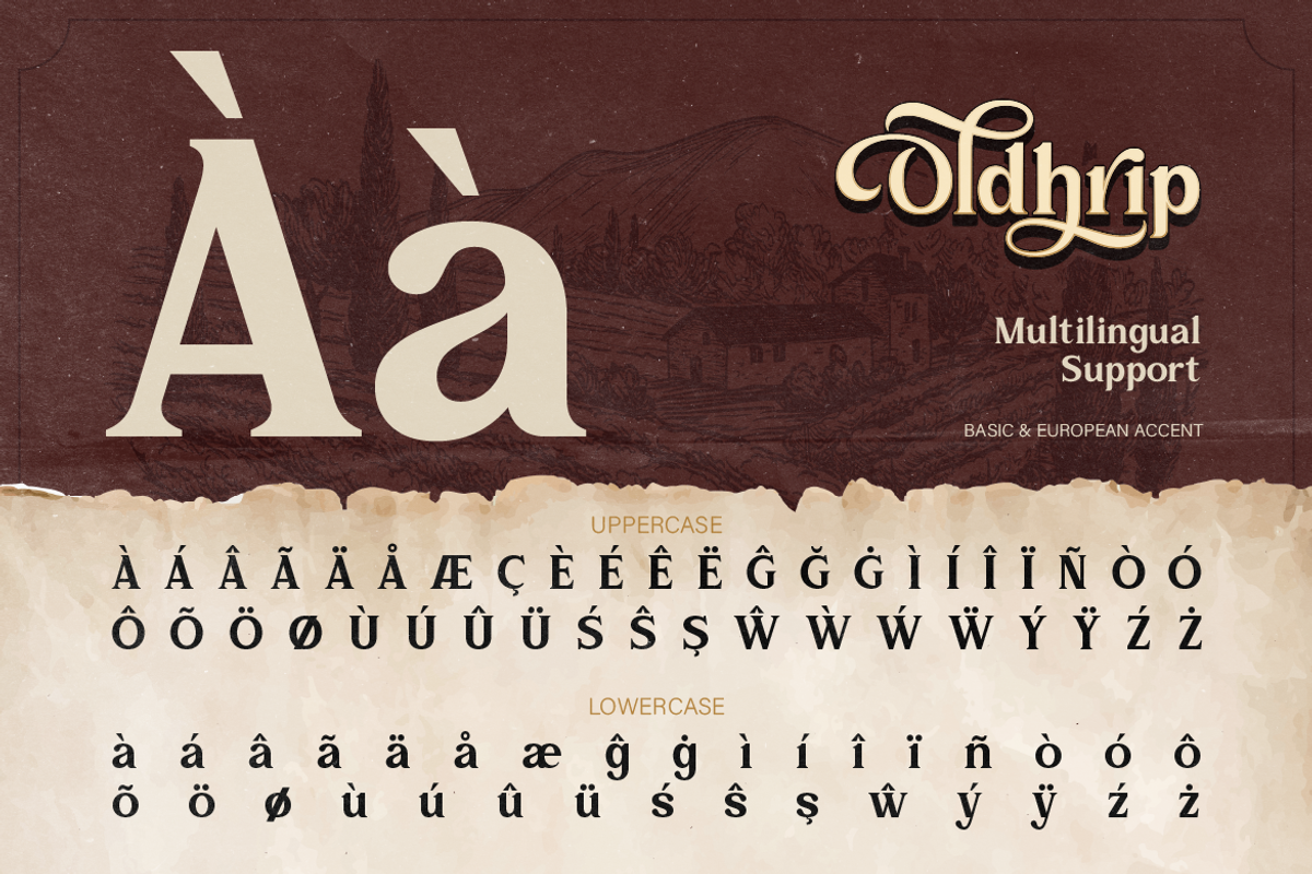 Oldhrip - Classic Serif, a Serif Font by Burntilldead (Photo 11 of 12)