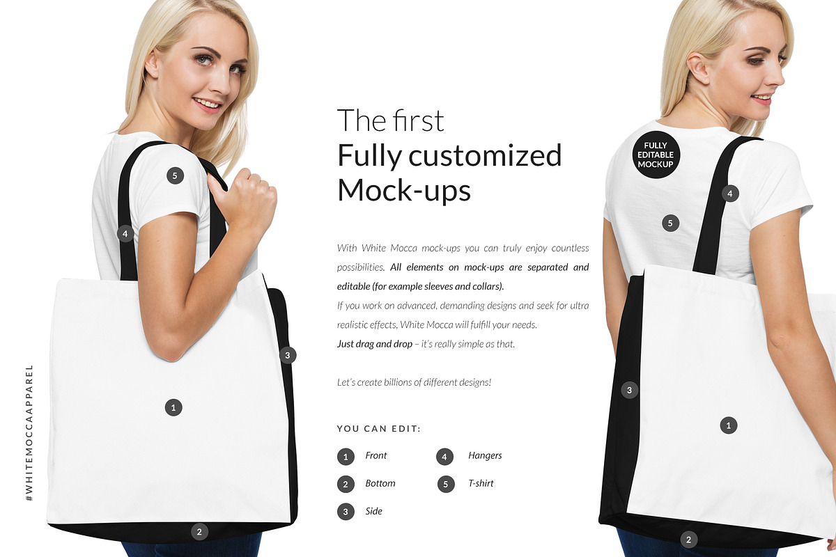 Canvas Tote Bag Mock-ups Set DEMO, a Books & Magazine Mockup by Apparel_Mockups (Photo 5 of 22)