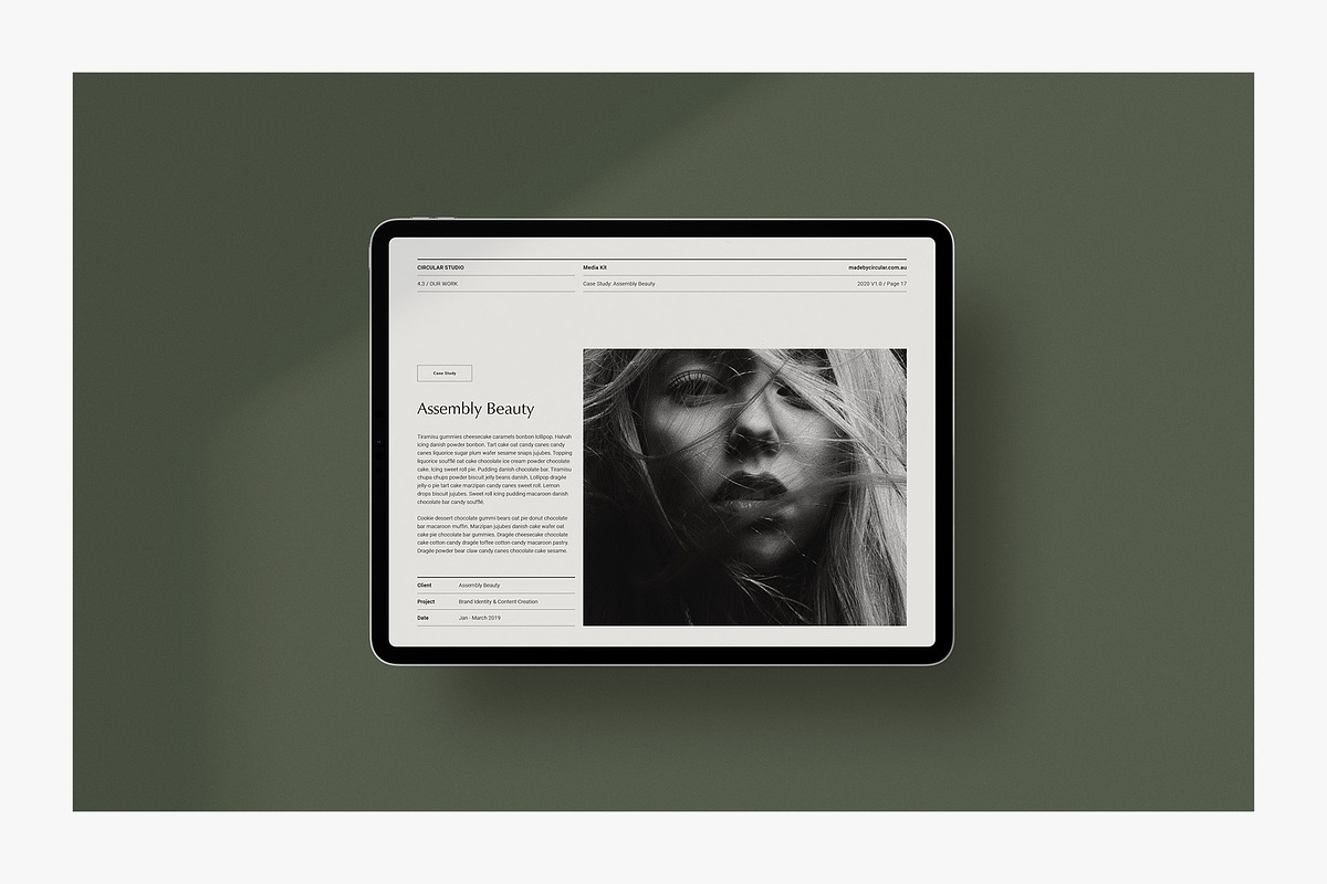 ODESSA / Media Kit, a Brochure Template by Circular (Photo 5 of 11)