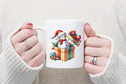 Peeking Christmas Snowman Png, an Illustration by designcity5 (Thumbnail 4 of 5)