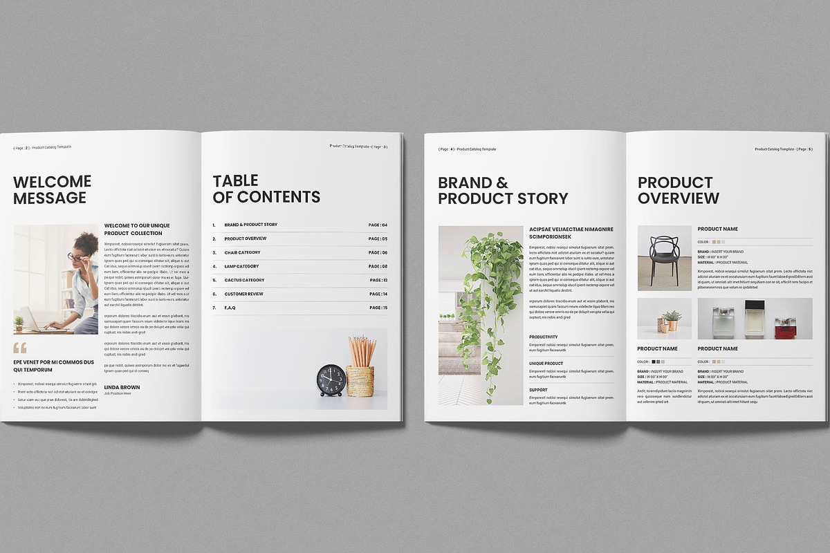 Product Catalog Template, a Brochure Template by Work-Envance (Photo 2 of 7)