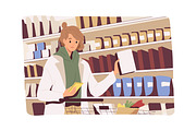 People choose food, supermarket set, a Food Illustration by Good Studio (Thumbnail 8 of 9)
