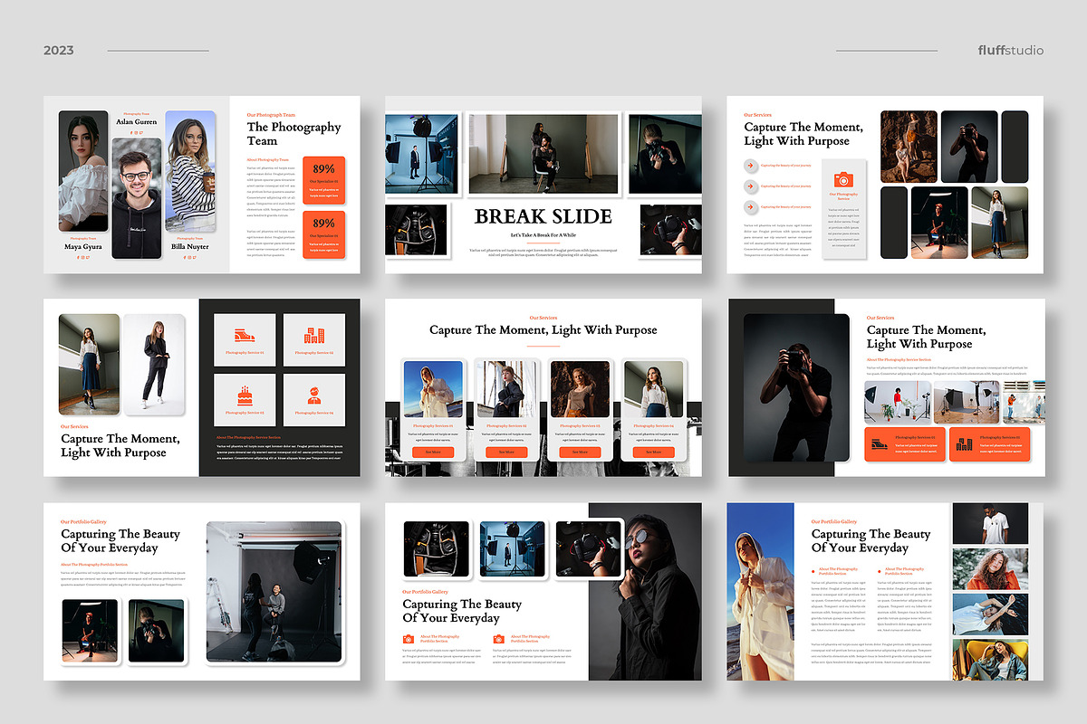 Photography Keynote Template, a Presentation Template by fluffstudio (Photo 3 of 4)