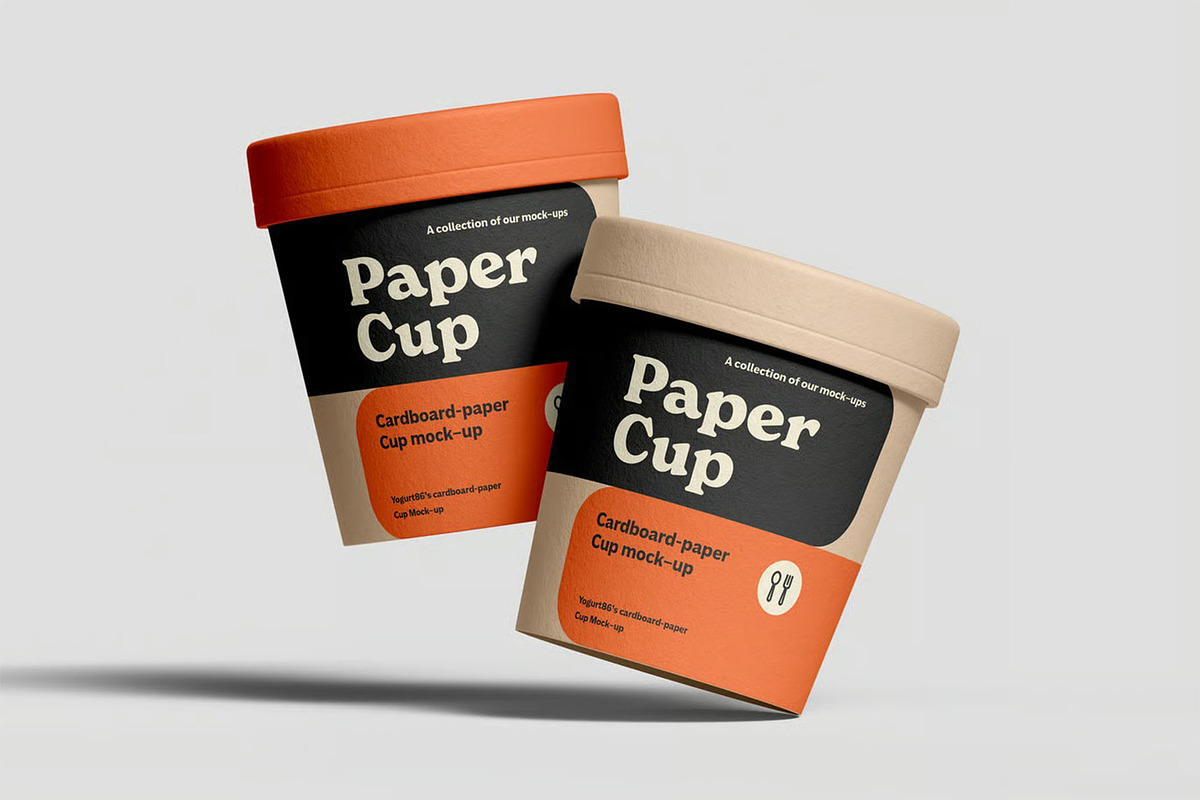 Cardboard Cup Mockup, a Cups & Container Mockup by zippypixelstudio (Photo 6 of 14)