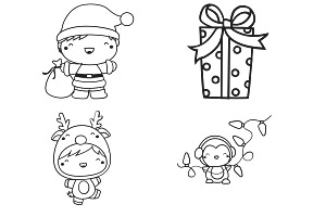 Christmas Winter Elements Set 4