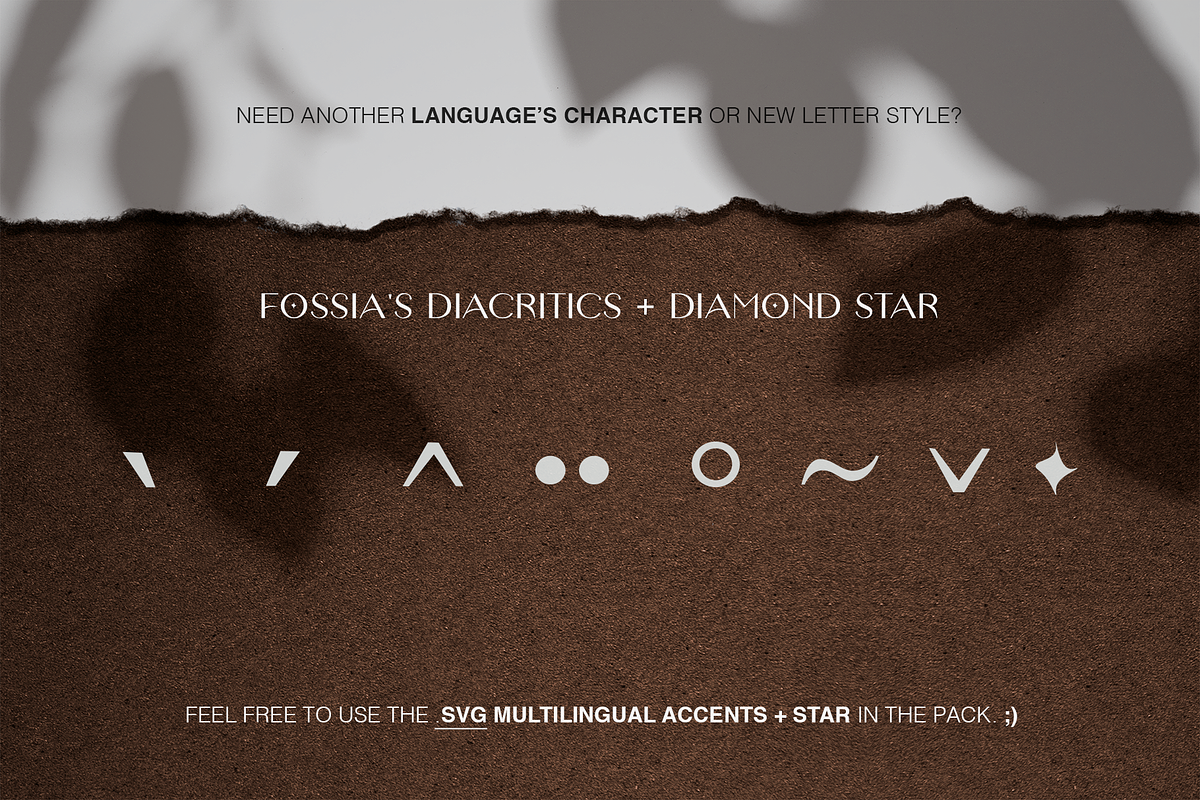 Fossia - Chic Modern Sans Display, a Sans Serif Font by Cloverons (Photo 13 of 14)