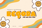 Regoda - Groovy Font, a Sans Serif Font by QR Design Studio (Thumbnail 1 of 6)