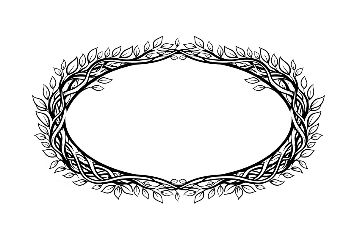 Nature Wreath Frame Vector Bundle, an Illustration by jahid234 (Photo 28 of 51)