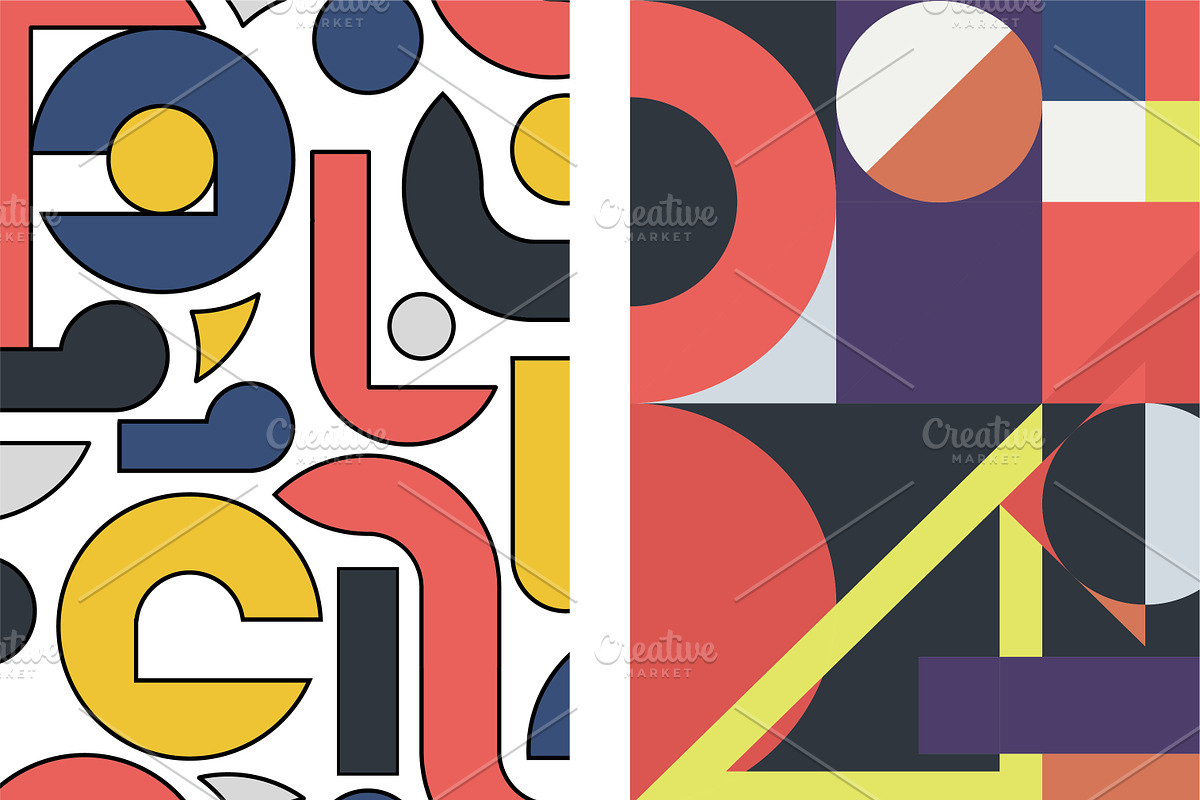 Abstract color retro covers., a Brochure Template by ExpressShop (Photo 5 of 5)