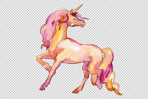 Fabulous Unicorns Horse PNG Set