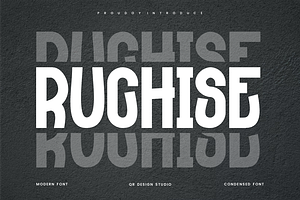 Ruchise - Condensed Font, a Sans Serif Font by QR Design Studio