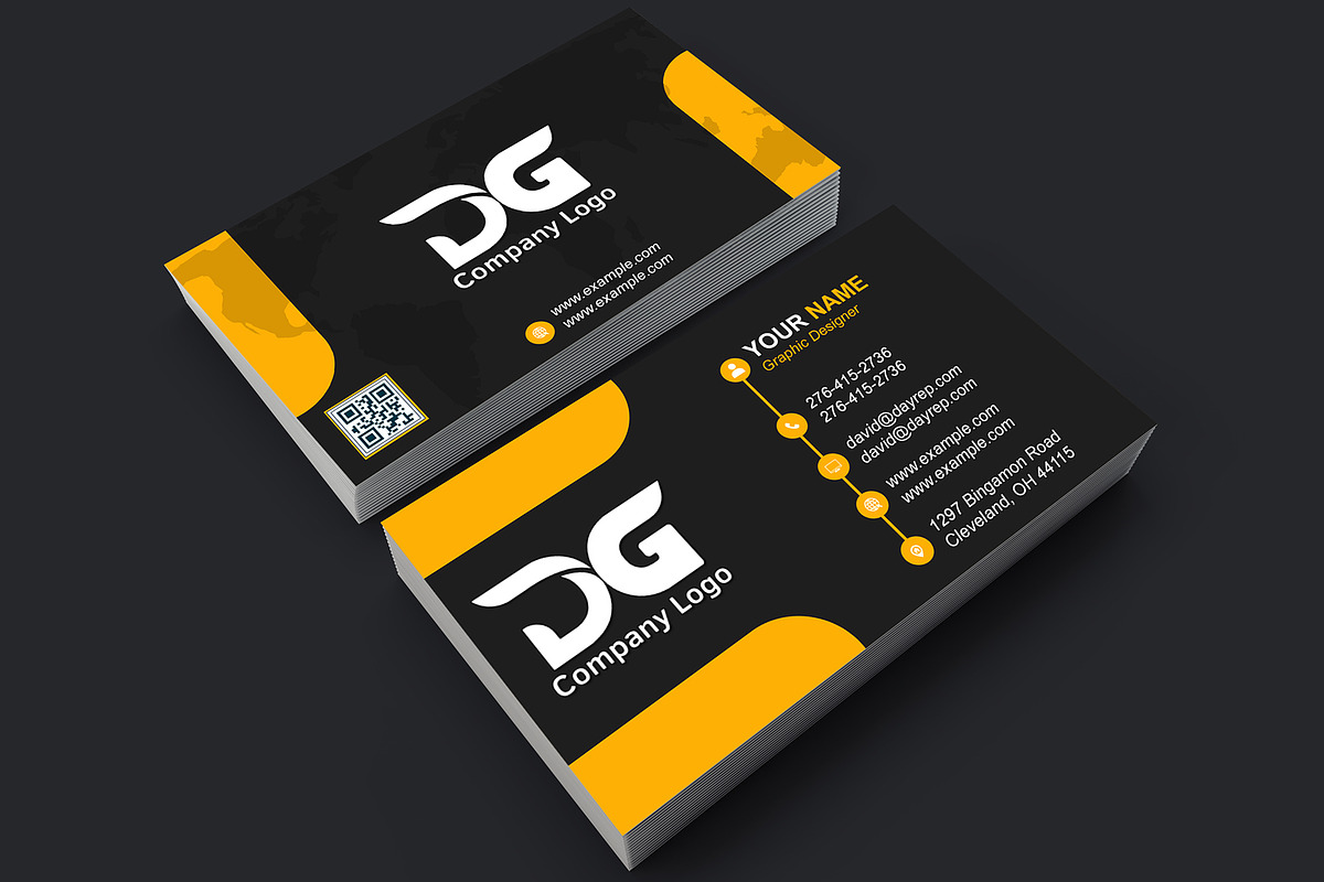 2 Sided Business Card PSD preview 3