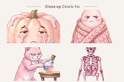 Coquette Pinkoween Sublimation, a Seasonal Illustration by Artnoy (Thumbnail 4 of 18)