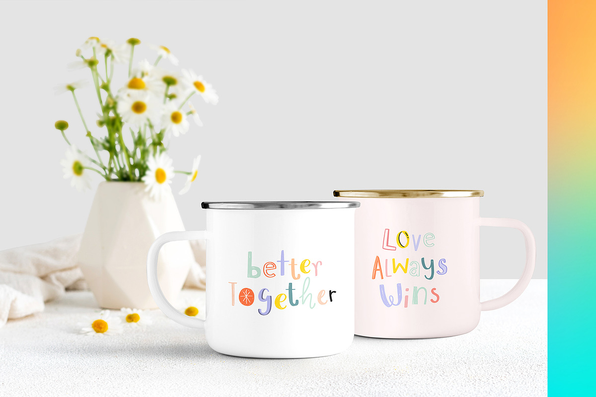 14x Enamel Mugs Mock-ups, a Print Template by Mocca Mockups Store (Photo 1 of 5)