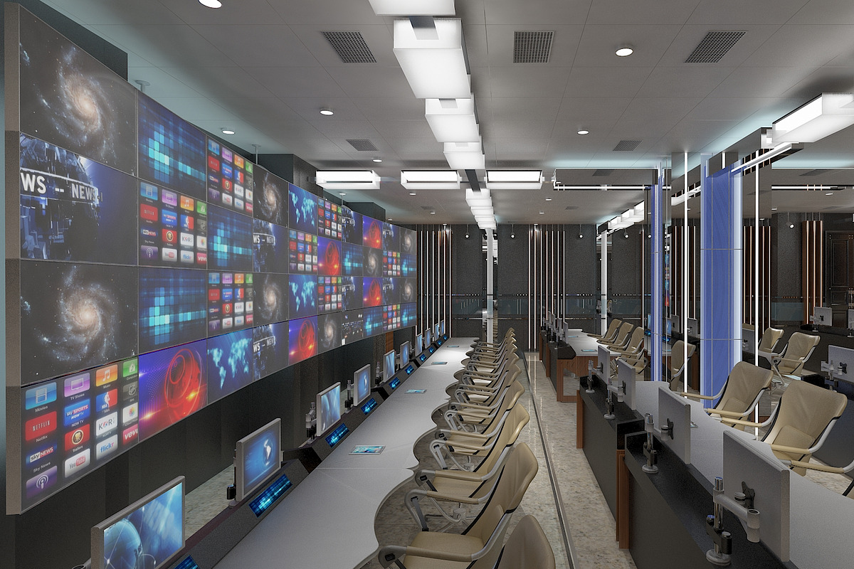 TV Studio Control Room 1, an Architecture 3D Model by akerStudio (Photo 10 of 42)
