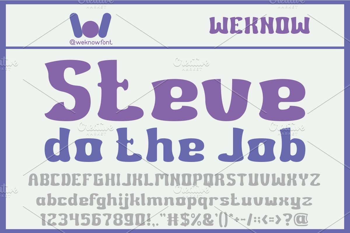 Apple to apple font, a Font by weknow (Photo 2 of 5)