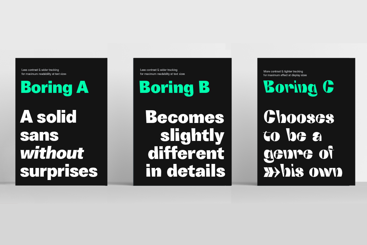 Boring Sans 30 fonts preview 7