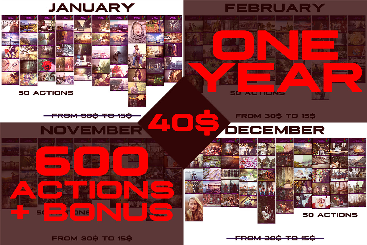 600+ Photoshop Actions + BONUS, an Action Add-On by Viktor Gjokaj (Photo 1 of 13)