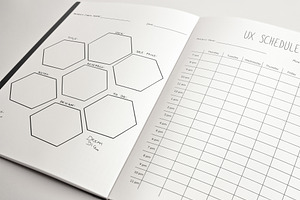 15 Hand Drawn UX Design Planners