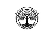 Tree of Life Circle Frame Bundle, an Illustration by Gaye Art (Thumbnail 22 of 51)