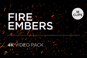 Fire Ember Overlays - Video Pack
