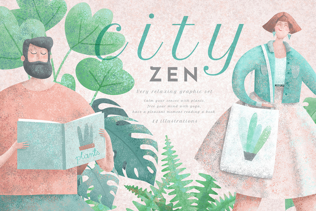 CityZEN Relaxing illustrations set, a Person Illustration by Bibela (Photo 1 of 10)